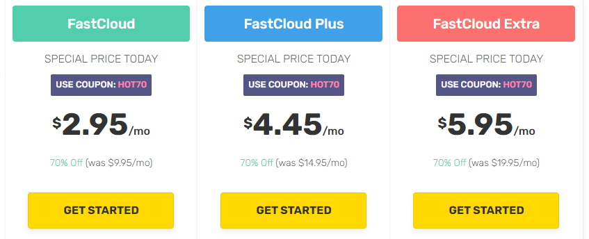 FastComet cheap pricing