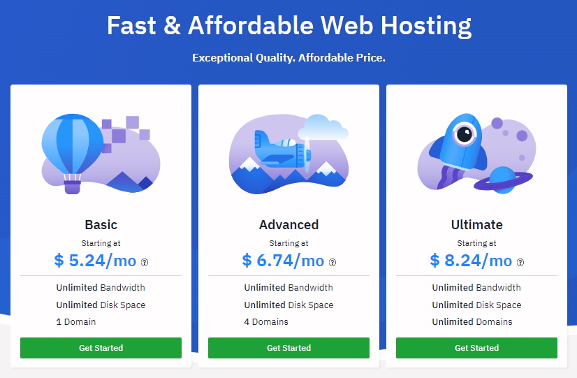 Hostwinds cheap hosting pricing