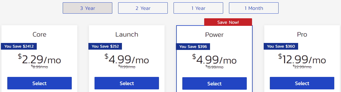 InMotion Hosting cheap pricing
